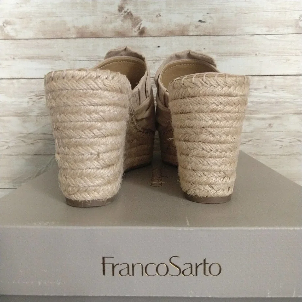 Franco Sarto Talinda Wedge Espadrilles Sandals 10